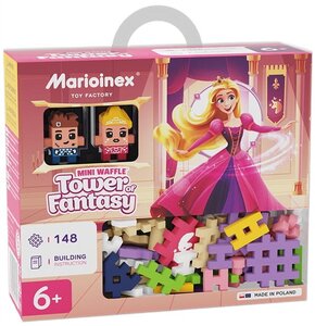 Klocki elastyczne MARIOINEX Mini Waffle Księżniczka: Wieża Fantazji 905791