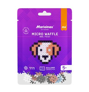 Klocki plastikowe MARIOINEX Micro Waffle Piesek 905869
