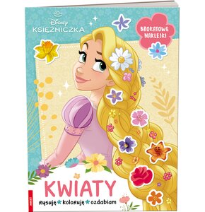 Kolorowanka Disney Księżniczka Kwiaty KWI-9101 (miękka okładka)