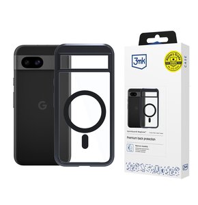 Etui 3MK Satin Guardx MagCase do Google Pixel 8A 5G Przezroczysto-czarny