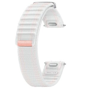 Pasek SAMSUNG Fabric Band do Galaxy Watch 7/6/5/4 Różowo-biały