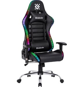 Fotel DEFENDER Ultimate RGB Czarny