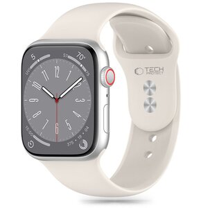 Pasek TECH-PROTECT Silicone do Apple Watch 6/7/8/9/10/SE (40/41/42mm) Jasnobeżowy