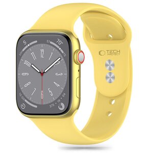Pasek TECH-PROTECT Silicone do Apple Watch 6/7/8/9/10/SE/Ultra 1/2 (44/45/46/49mm) Żółty