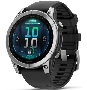 Zegarek sportowy GARMIN Fenix E 47mm Czarno-srebrny