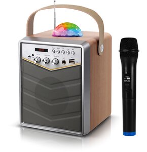 Power audio MUSICMATE MM-SK100 Apex Flex Mikrofon Karaoke Biały