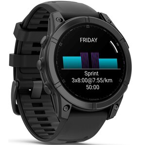 Zegarek sportowy GARMIN Fenix E 47mm Czarno-szary