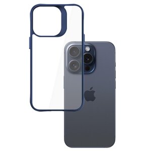 Etui 3MK Satin Armor Case+ do Apple iPhone 15 Pro Max Przezroczysto-niebieski
