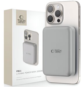Powerbank TECH-PROTECT PB11 LifeMag MagSafe 10000 mAh 15W Tytan
