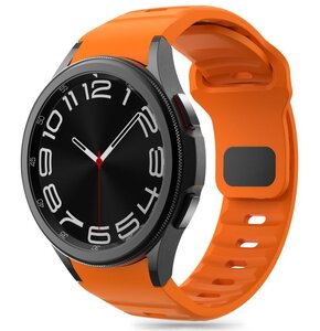 Pasek TECH-PROTECT Silicone Line do Samsung Galaxy Watch 4/5/5 Pro/6/FE Pomarańczowy
