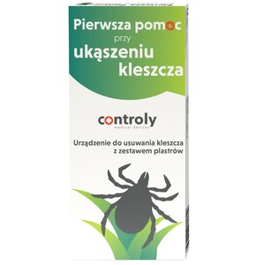 Zestaw do usuwania kleszcza CONTROLY Pierwsza pomoc przy ukąszeniu kleszcza