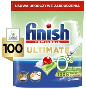 Kapsułki do zmywarki FINISH Ultimate 0% - 100 szt.