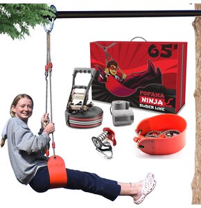 Tyrolka ogrodowa FOFANA Ninja Warrior Zipline