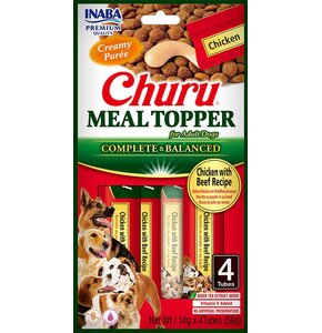 Przysmak dla psa INABA Churu Meal Topper Kurczak z wołowiną (4 x 14 g)