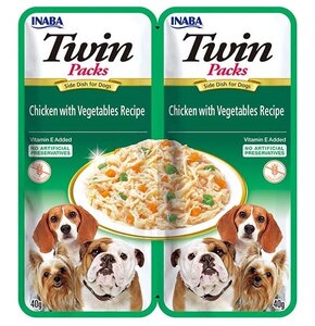 Karma dla psa INABA Twin Chicken Vegetables 2 x 40 g