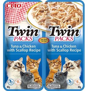 Karma dla kota INABA Tuna & Chicken Scallop (2 x 40 g)