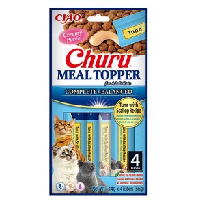 Przysmak dla kota INABA Churu Meal Topper Tuńczyk z przegrzebkami (4 x 14 g)