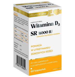 Witamina D3 WEGAFARM SR 4000 IU (60 kapsułek)