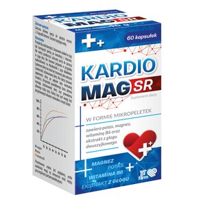 Suplement na serce WEGAFARM Kardiomag SR (60 kapsułek)