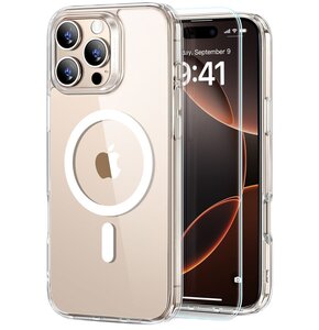 Etui ESR Classic Hybrid HaloLock MagSafe + Tempered Glass do Apple iPhone 16 Pro Przezroczysty