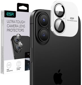 Szkło hartowane na obiektyw ESR Armorite Camera Protector do Apple iPhone 16/16 Plus Czarny