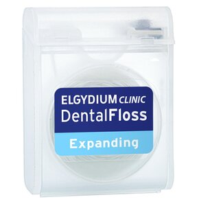 Nić dentystyczna Clinic ELGYDIUM Pęczniejąca Biała 25 m