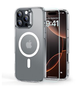 Etui ESR Classic Hybrid HaloLock MagSafe + Tempered Glass do Apple iPhone 16 Pro Max Przezroczysto-matowy