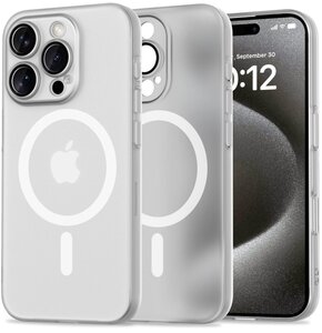 Etui TECH-PROTECT Magslim MagSafe do Apple iPhone 16 Pro Przezroczysto-matowy