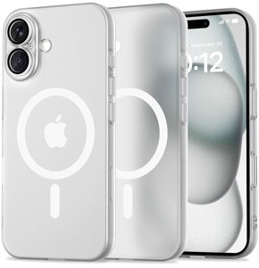 Etui TECH-PROTECT Magslim MagSafe do Apple iPhone 16 Przezroczysto-matowy