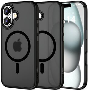 Etui TECH-PROTECT MagMat MagSafe do Apple iPhone 16 Plus Czarny Mat