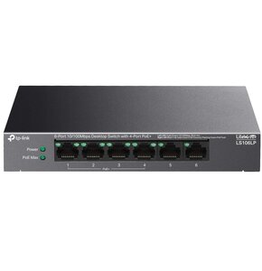 Switch TP-LINK LS106LP Fast Ethernet, 6 portów, Funkcja PoE