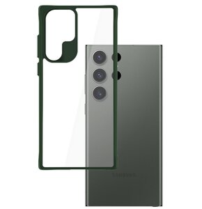 Etui 3MK Satin Armor Case+ do Samsung Galaxy S24 Ultra Przezroczysto-zielony