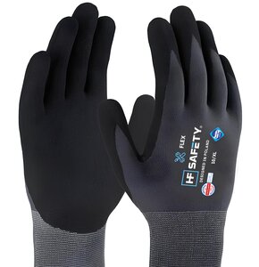 Rękawice robocze EXTRALINK HF Flex Szaro-czarny (rozmiar 10/XL)