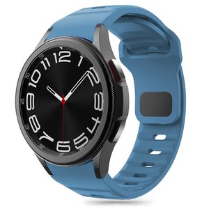 Pasek TECH-PROTECT Silicone Line do Samsung Galaxy Watch 4/5/5 Pro/6/FE Niebieski