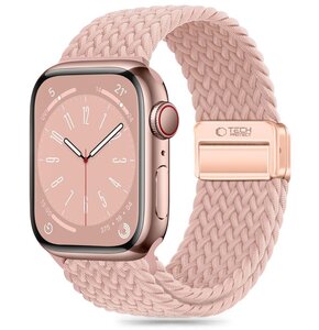 Pasek TECH-PROTECT NylonMag do Apple Watch 6/7/8/9/10/SE/Ultra 1/2 (44/45/46/49mm) Różowy