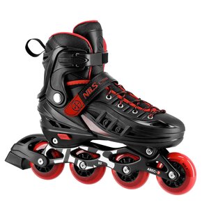 Łyżworolki NILS EXTREME Cypher NA18811A (rozmiar 34-38) Czarno-czerwony