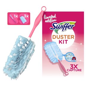 Zestaw startowy SWIFFER Miotełka do kurzu Duster Kit 1+3 Różowy