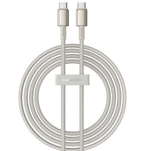 Kabel USB-C - USB-C BASEUS Tungsten Gold 100W 2 m Złoty