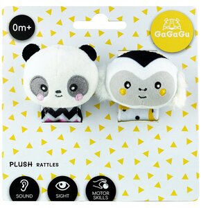 Grzechotka GAGAGU Panda i Małpka