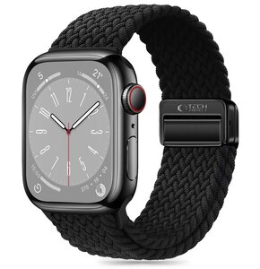 Pasek TECH-PROTECT NylonMag do Apple Watch 6/7/8/9/10/SE/Ultra 1/2 (44/45/46/49mm) Czarny