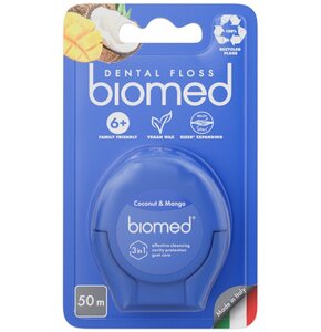 Nić dentystyczna SPLAT Biomed Kokos & Mango Woskowana (50 m)