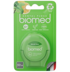 Nić dentystyczna SPLAT Biomed Mint & Yuzu Woskowana (50 m)