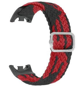 Pasek BELINE Nylon do Xiaomi Mi Band 8 Czarno-czerwony