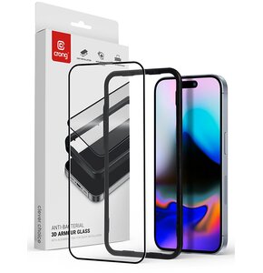 Szkło hartowane CRONG Anti-Bacterial 3D Armour Glass do Apple iPhone 16 Pro Max