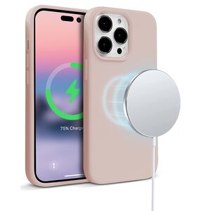 Etui CRONG Color Cover Magnetic MagSafe do iPhone 14 Pro Max Różowy
