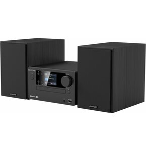 Wieża KENWOOD M-725DAB Czarna, Odtw.CD/-R/-RW, BT, Tuner FM/DAB+, Korektor dźwięku, kolorowy wyświetlacz TFT