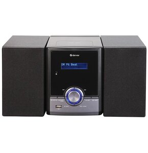 Wieża DENVER MDA-285 Czarny, Odtw.CD, Bluetooth, Tuner FM z pamięcią stacji, Budzik, Wyjście słuchawkowe