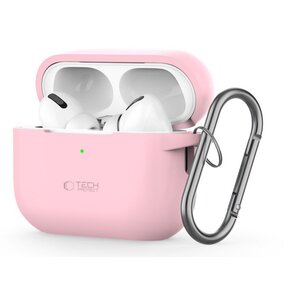 Etui na słuchawki TECH-PROTECT Silicon Hook do Apple Airpods Pro 1/2 Różowy