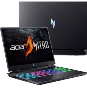 Laptop ACER Nitro 16 AN16-42-R5F7 16" IPS 165Hz R7-8845HS 16GB RAM 1TB SSD GeForce RTX4070 DLSS 3 Windows 11 Home
