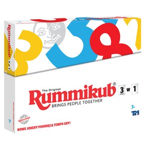 Gra towarzyska RUMMIKUB 3w1 LMD8613